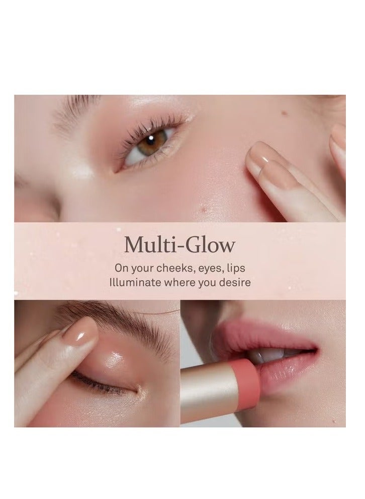 HINCE True Dimension Radiance Balm 10G Natural Shimmer Glow Face Highlighter Stick Glow Balm Korean Blush Transparent Color Skin Tone Slim Fitting Texture, Multi Makeup Stick (1, Tender Room, Tp003) - Image 3