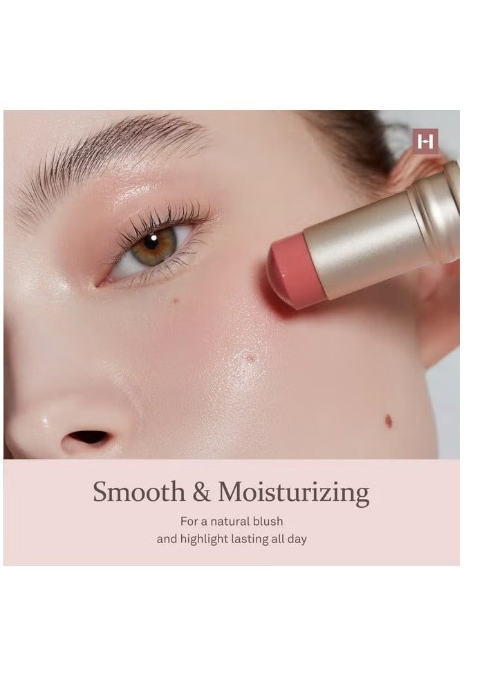 HINCE True Dimension Radiance Balm 10G Natural Shimmer Glow Face Highlighter Stick Glow Balm Korean Blush Transparent Color Skin Tone Slim Fitting Texture, Multi Makeup Stick (1, Tender Room, Tp003) - Image 2