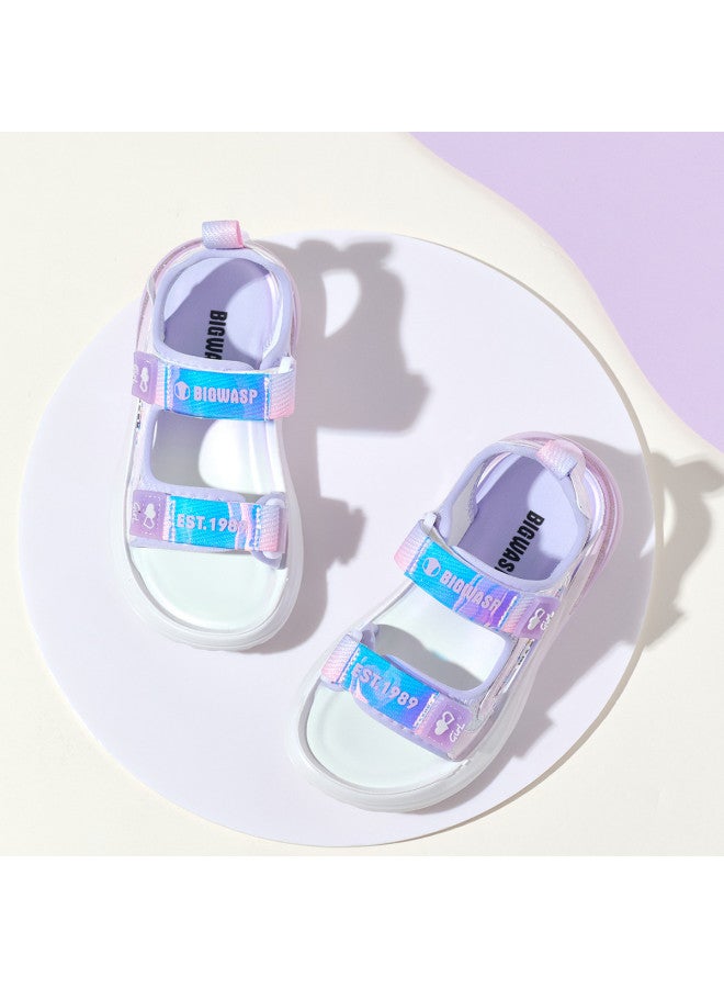 Bumblebee صنادل مفتوحة الأصابع للفتيات، أحذية أميرة صيفية للأطفال الصغار والأكبر سناً، صنادل شاطئية مريحة وعصرية، أحذية أطفال عصرية - Image 4