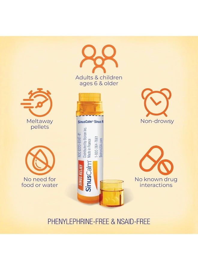 Boiron, SinusCalm Sinus Relief, 2 Tubes, Approx. 80 Quick-Dissolving Pallets Per Tube - Image 3