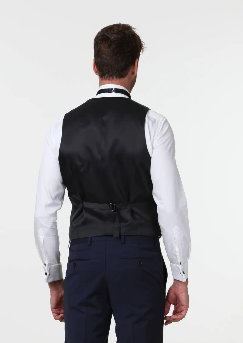Ramsey Saks Slim Fit Butterfly Collar Classical Waistcoat