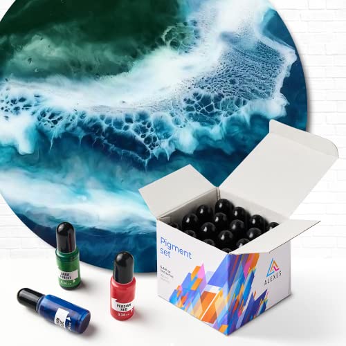 ALEXES Liquid Dye for Candle Making – Epoxy Resin Dye - Colorant Drops - 16 Candle Liquid Colors for Wax – Epoxy Colorant – 16 Colors Set - Premium Colors for Wax - Image 2