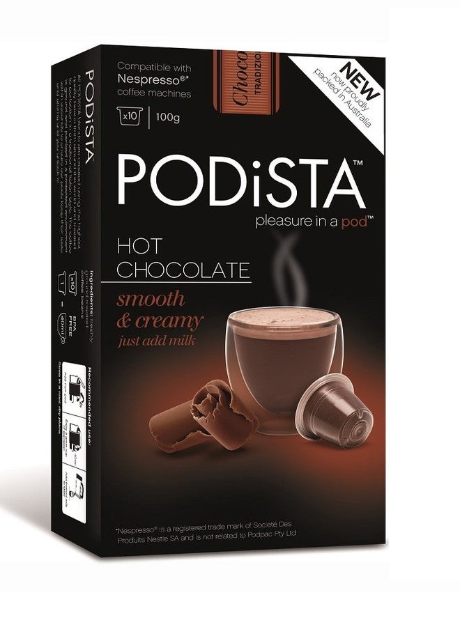 PODiSTA Hot Chocolate Nespresso Original Line Compatible Capsules Hot Cocoa Pods - Variety Pack - 4 Flavors / 4 Boxes - 40 Pod Package - Image 2