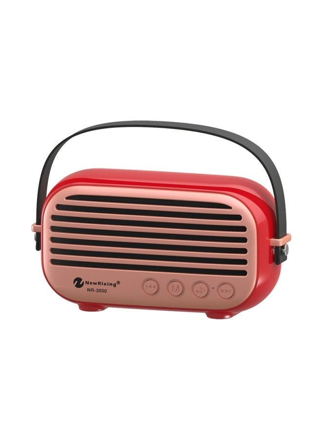 NIBEMINENT Household Bluetooth Speaker Red - Image 1