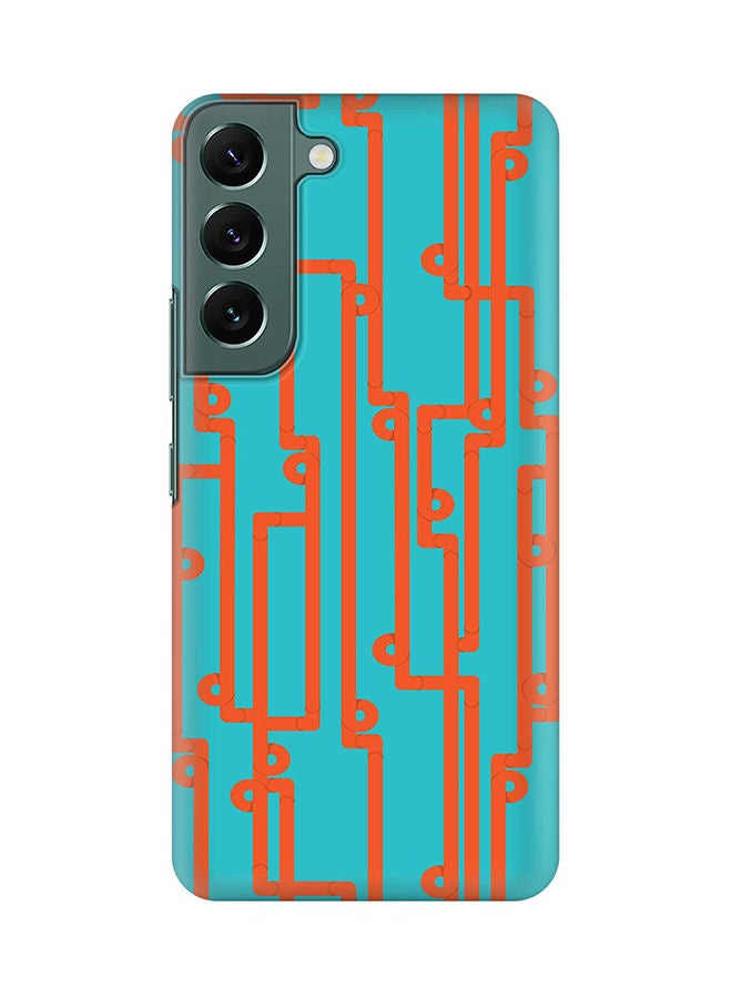 Stylizedd Case for Samsung Galaxy S22 5G Slim Snap Classic Series Shield Matte Finish Print - Pipe Puzzle - Image 1