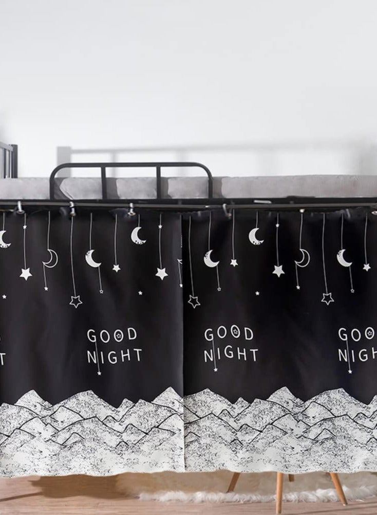 Zikra Dorm Bunk Bed Curtain - Single Bed Tent Curtain for Dust-Proof and Canopy-like Experience - Perfect for Single Sleeper Bunk Beds in Student Dormitories - Blackout Cloth for Lightproof and Shading - Cr - Image 4