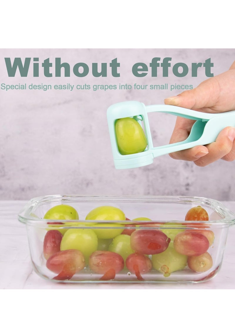Oasisgalore Grape Cutter For Toddlers,4-Piece Fruit & Veg Slicer, Stainless Steel Blade.  - Image 4