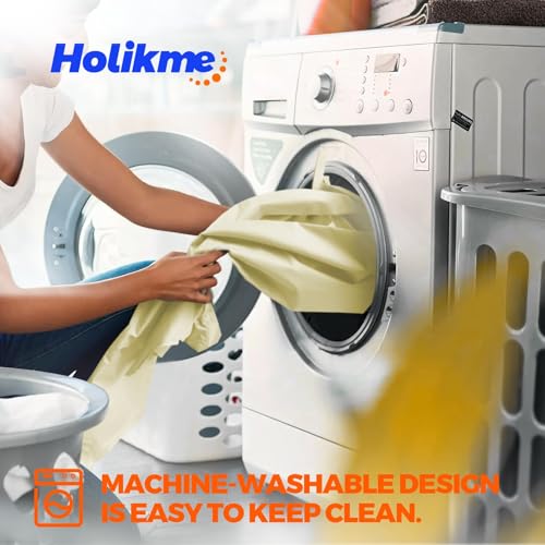 Holikme Two-Sided Door Draft Stopper Weather Stripping Window Breeze Blocker Adjustable Door Sweeps, Beige - Image 5