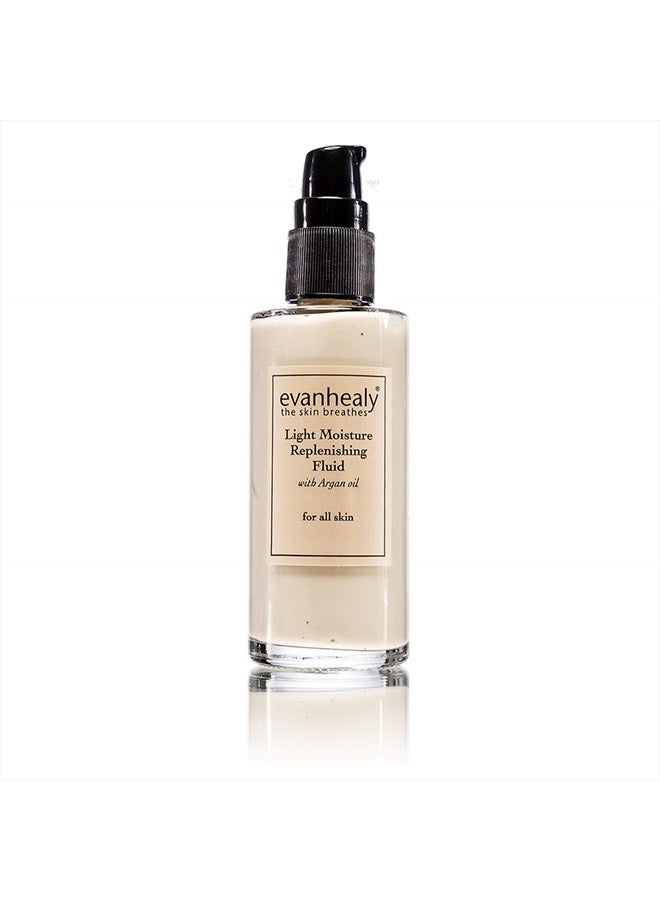 evanhealy Light Moisture Replenishing Fluid with Argan Oil | Natural Moisturizer Serum for Dry & Sensitive Skin | Anti Aging Vitamin E Oil Face Serum - Image 1
