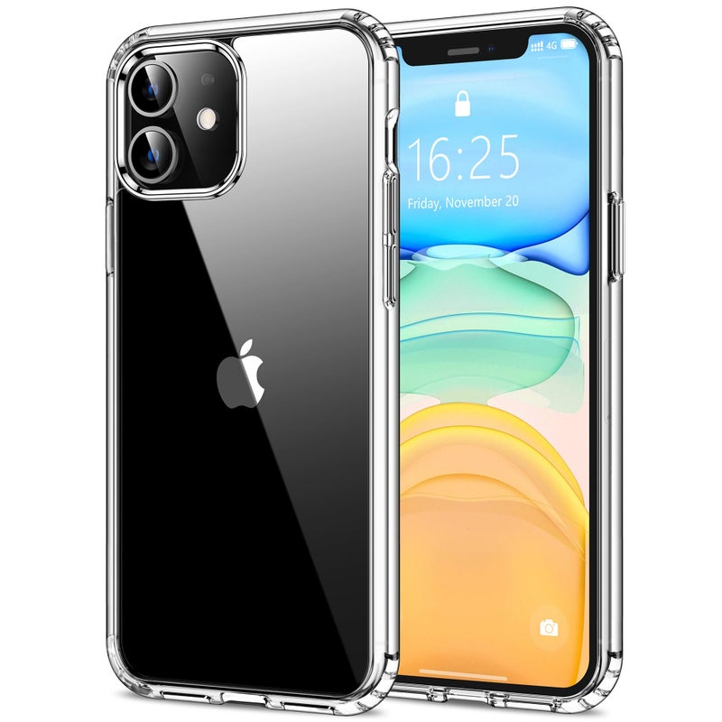 HOOMIL Case for iPhone 11 6.1-Inch, Non-Yellowing, Drop Protection, Anti-Scratch Transparent Hard Back Phone Cover - Crystal Clear - Image 1