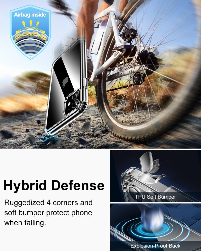 HOOMIL Case for iPhone 11 6.1-Inch, Non-Yellowing, Drop Protection, Anti-Scratch Transparent Hard Back Phone Cover - Crystal Clear - Image 5