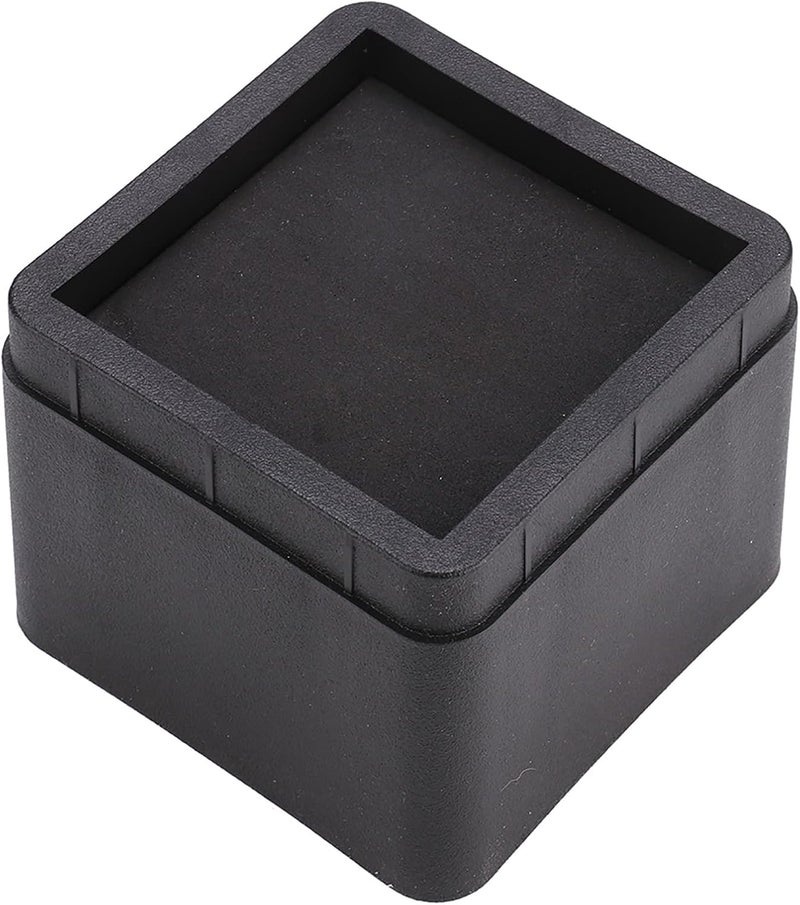 Fdit 4PCS Stackable Bed Risers Black -Proof Furniture Legs Risers for Sofa, Table, and Chair (3.3", 4Pcs) - Image 1