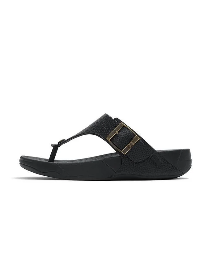 فيت فلوب TRAKK II MENS BUCKLE EMBOSS-LEATHER T/POST SANDALS