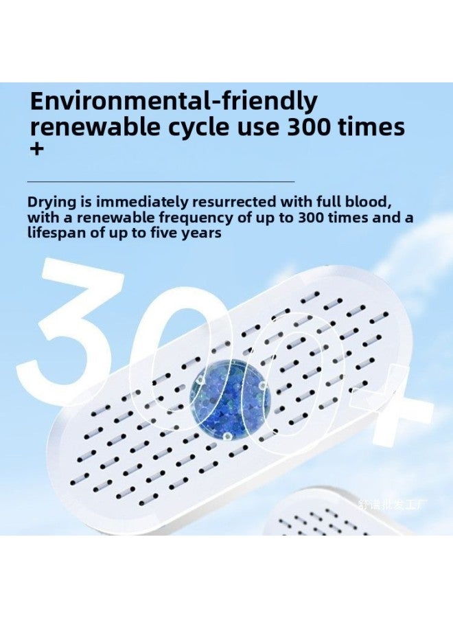 Recycling Electronic Moisture Absorption Card Rechargeable Mini Silent Digital Camera Dehumidification Moisture-proof Mildew-proof Household Drying Shoe Cabinet-Colour:Electronic Cycle Moisture Absorption Card + Temperature And Humidity Meter  - Image 3