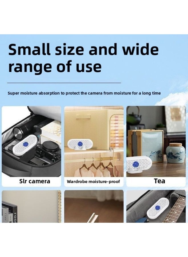 Recycling Electronic Moisture Absorption Card Rechargeable Mini Silent Digital Camera Dehumidification Moisture-proof Mildew-proof Household Drying Shoe Cabinet-Colour:Electronic Cycle Moisture Absorption Card + Temperature And Humidity Meter  - Image 4