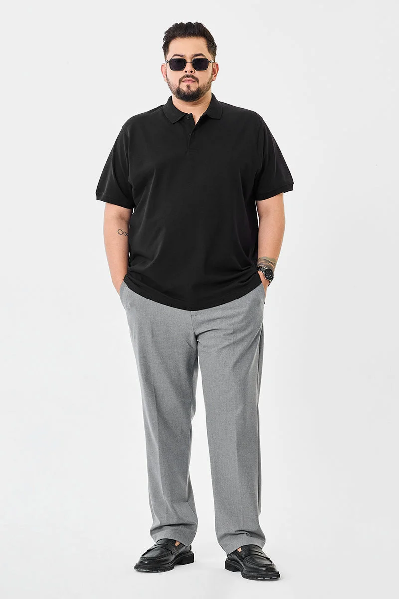 SNITCH Plus Size Stretch Polo T-Shirt