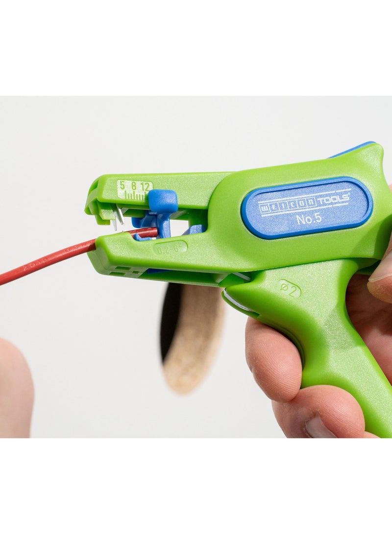Weicon Stripper No. 5 Green Line, Sustainable Raw Materials, Automatic Wire Stripper From 0.2 - 6.0 mm² - Image 2