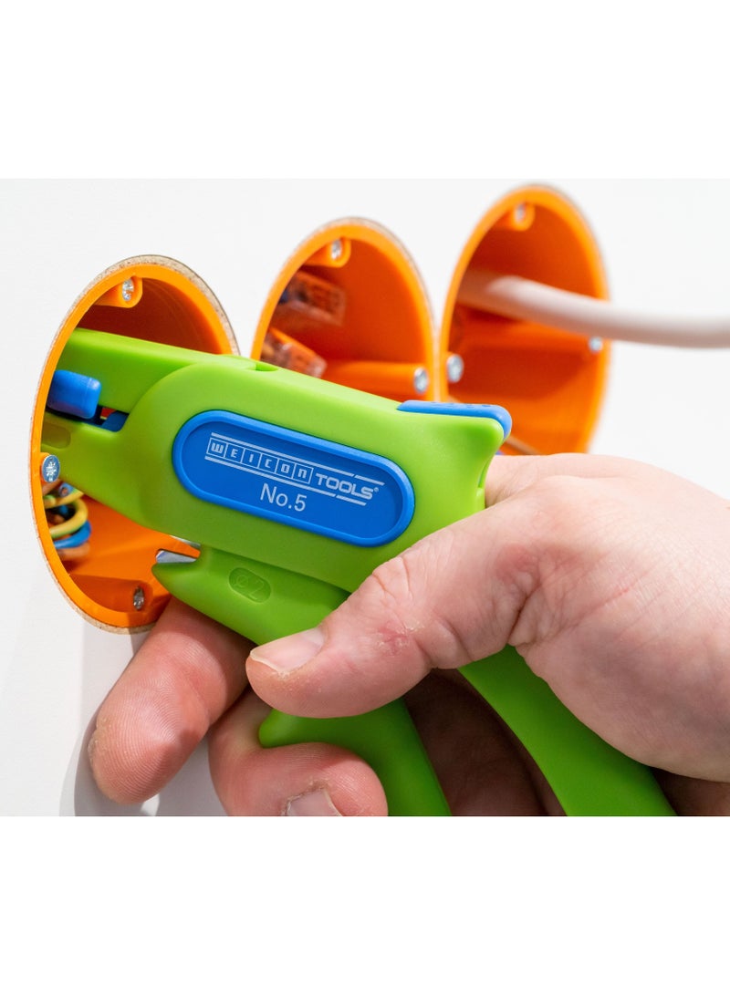 Weicon Stripper No. 5 Green Line, Sustainable Raw Materials, Automatic Wire Stripper From 0.2 - 6.0 mm² - Image 5