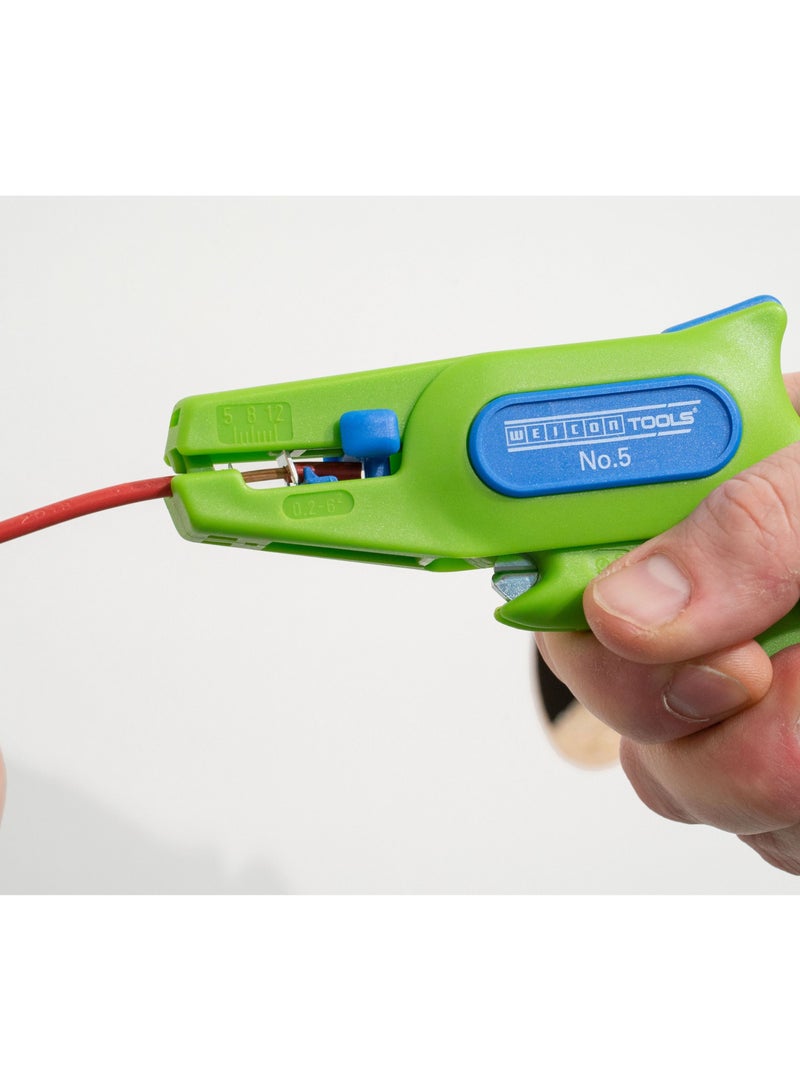 Weicon Stripper No. 5 Green Line, Sustainable Raw Materials, Automatic Wire Stripper From 0.2 - 6.0 mm² - Image 3