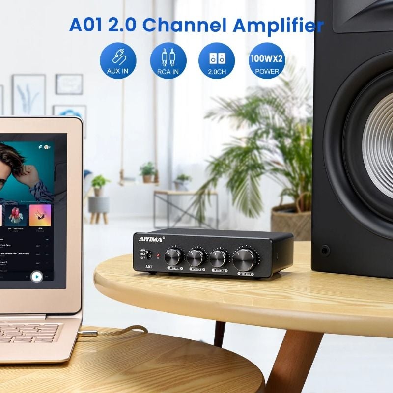 Aiyima A01 Tpa3116 Class D Audio Amplifier HiFi Music Stereo Power Amp for Home Theater, 24V EU - Image 3