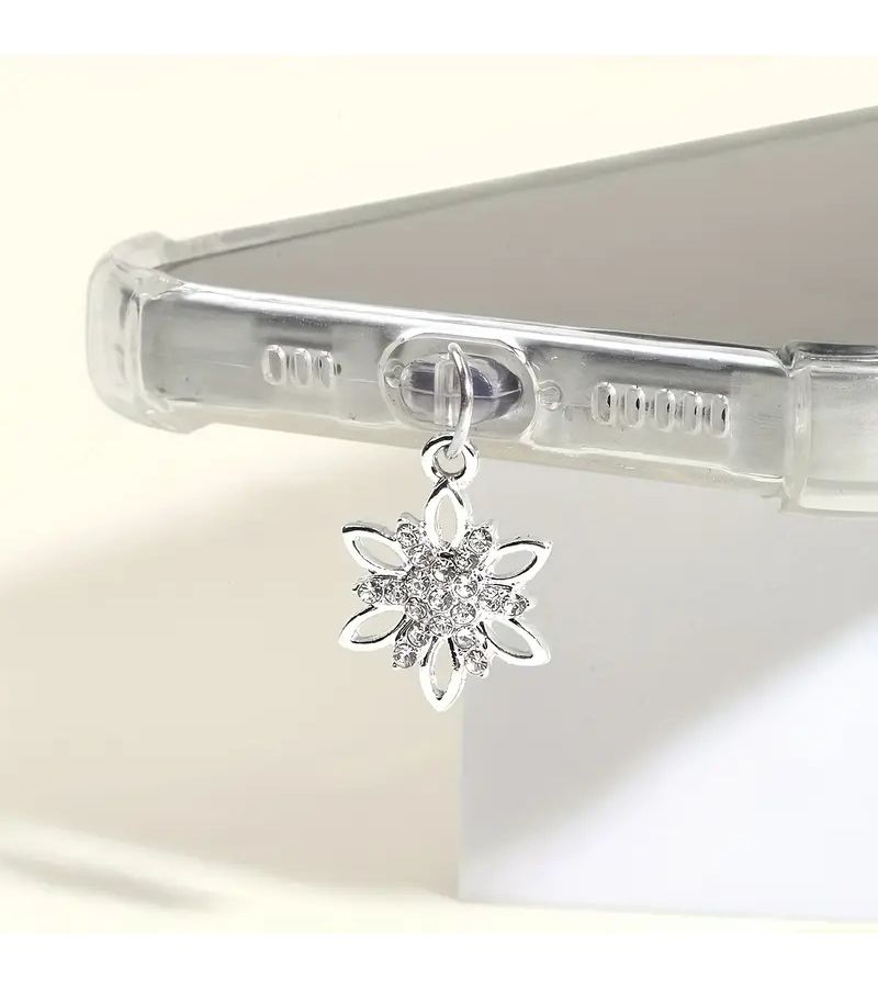 1pc Dust Plug For Android Type C Iphone Metal Starburst Phone Connector - Image 1