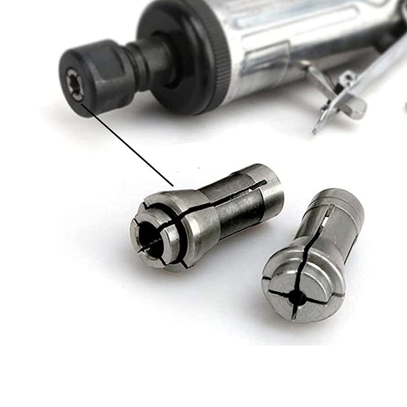 Luo ke 2 Pcs 1/8 Inch and 1/4 Inch Industries Die Grinder Collet Carbon Steel Chuck Machine Clamping Collet For 3.175mm And 6.35mm Dia Arbors/Shanks - Image 3
