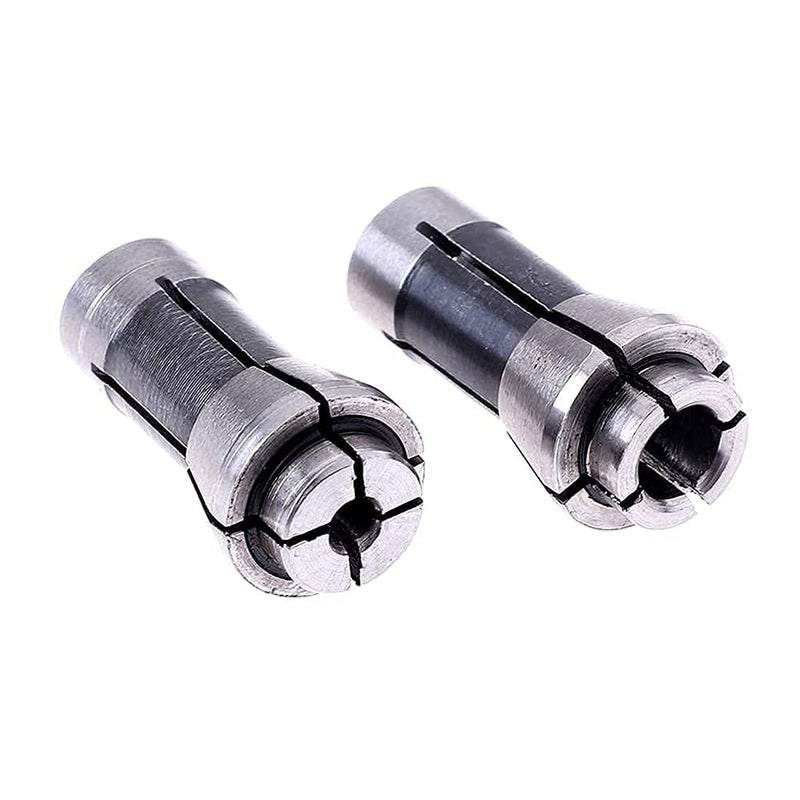 Luo ke 2 Pcs 1/8 Inch and 1/4 Inch Industries Die Grinder Collet Carbon Steel Chuck Machine Clamping Collet For 3.175mm And 6.35mm Dia Arbors/Shanks - Image 2