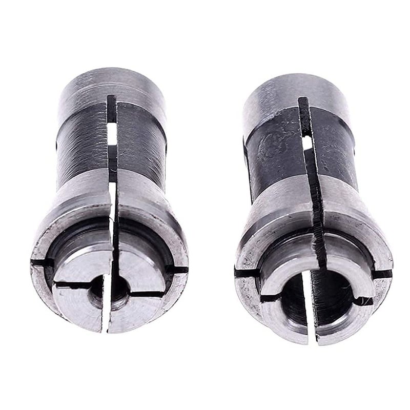 Luo ke 2 Pcs 1/8 Inch and 1/4 Inch Industries Die Grinder Collet Carbon Steel Chuck Machine Clamping Collet For 3.175mm And 6.35mm Dia Arbors/Shanks - Image 1