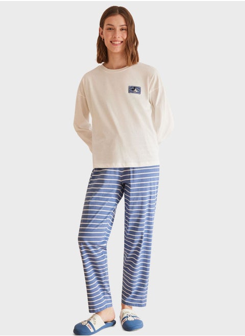 Striped Pyjama Set