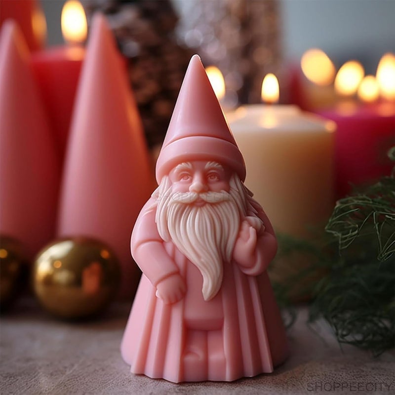 ShoppeeCity Shoppeecity Christmas Tree Candle Mold I 3D Fondant Silicone Scented Wax Mould I santa Cluse Molds for Candle Making Xmas Pine Tree Succulent Molds Handmade Candles Making for DIY Handmade Chocolate Mousse Dessert Soap Cake Aromatherapy Resin Art Craft Making Home Party DecorationSanta Cluse A - Image 2