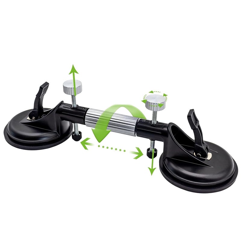 HELLARO 2PCS 6Inch Adjustable Granite Seam Setter Tile Suction Cup for Stone Seam Joining and Leveling Professional Countertop Installation Tool for Granite Stone Marble Slab Glass - Image 2