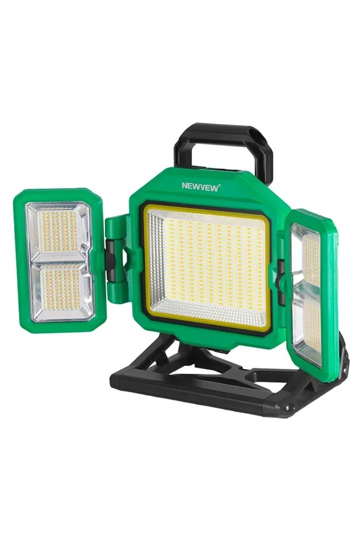 BlueFire NV-S7 600W Solar-Powered LED Spotlight & Power Bank – 3300mAh Portable Solar Light with 276 Super Bright LEDs, 5 Lighting Modes, Type-C/USB/Solar Charging, IPX4 Weatherproof for Camping, Emergencies, Construction, Outdoor Work - Image 1
