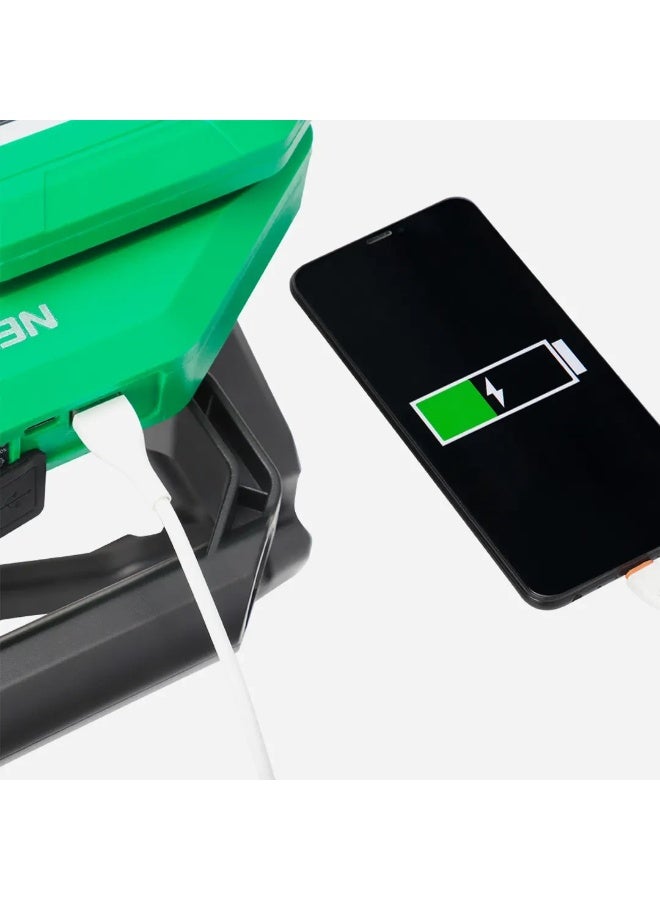 BlueFire NV-S7 600W Solar-Powered LED Spotlight & Power Bank – 3300mAh Portable Solar Light with 276 Super Bright LEDs, 5 Lighting Modes, Type-C/USB/Solar Charging, IPX4 Weatherproof for Camping, Emergencies, Construction, Outdoor Work - Image 2