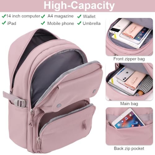 PALAY Echo Boomers You are Sweet Pink Bird Print Lunch Bag for Kids | Stylish, Lightweight & Durable | School, Travel & Picnic Use | Premium Zipper, Sturdy Handle, Easy to Clean - Image 4