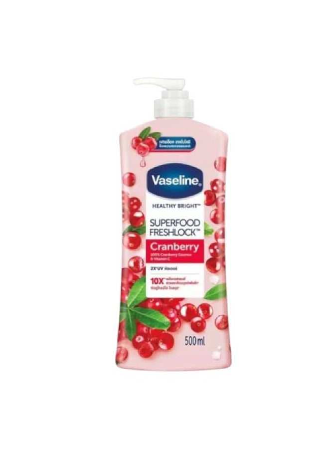 Vaseline Superfood Freshlook Wildberry Lotion 500ml.