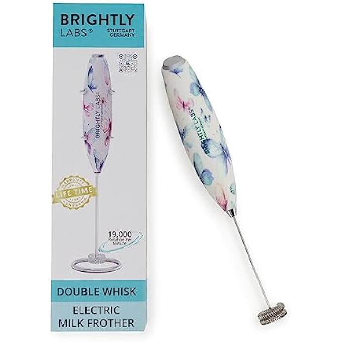 BRIGHTLY LABS Powerful Milk Frother For Coffee With Upgraded Titanium Motor  Handheld Frother Electric Whisk Milk Foamer Mini Mixer  Coffee Blender Frother For Frappe Latte Matcha With Stand - Image 4