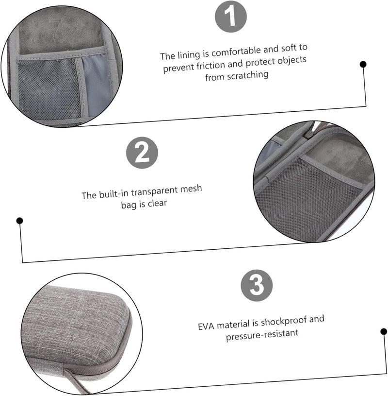 Power Bank Case Accessory Organizer Earphone Organizer Travel Storage Case Electronics Bag Long-term Material - Image 3