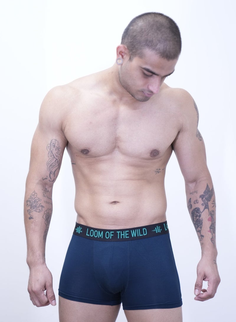Loom of the wild 3 Pack Men’s Premium organic Bamboo Cotton Boxer Briefs Trunk Style – (Black, Caribbean Sea & Green) | Ultra-Soft Organic-Feel Bamboo Cotton Underwear for Men | Antibacterial, Anti-Odour, Breathable & Moisture-Wicking | No Ride-Up, Gentle Stretch | Designed in UAE for the Hot & Humid Gulf Climate | Wear Organic Where It Matters Most – Everyday Comfort for Work, Gym & Travel - Image 4