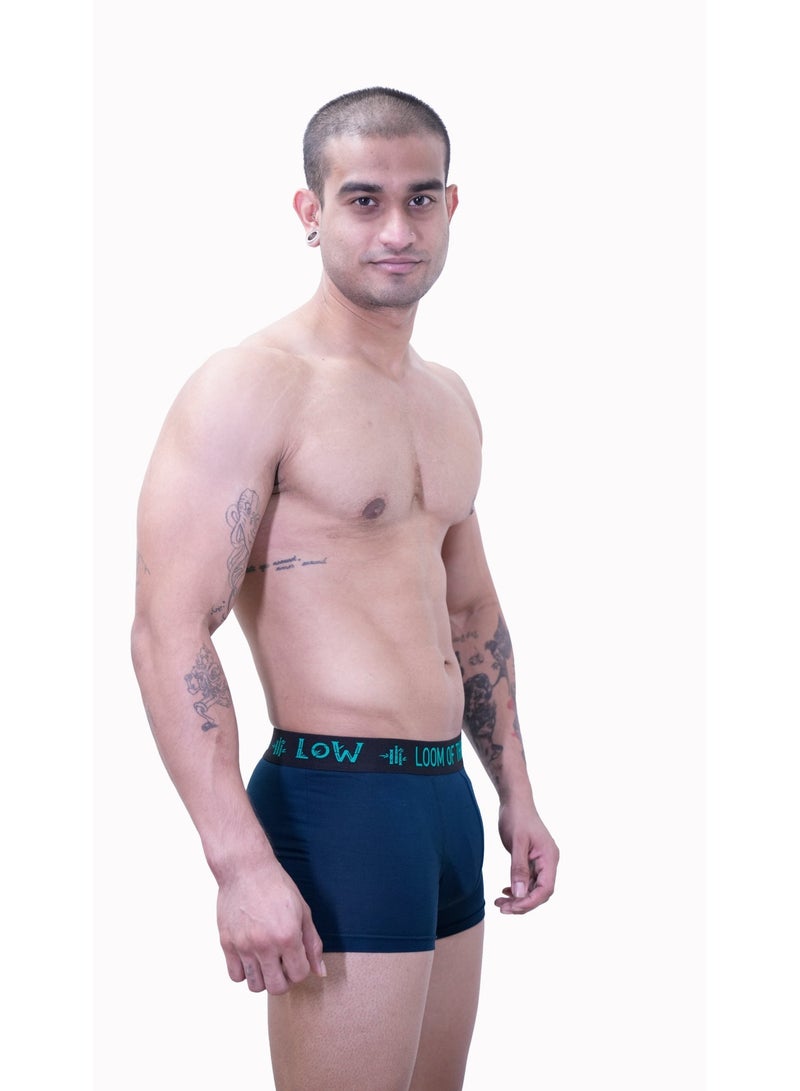 Loom of the wild 3 Pack Men’s Premium organic Bamboo Cotton Boxer Briefs Trunk Style – (Black, Caribbean Sea & Green) | Ultra-Soft Organic-Feel Bamboo Cotton Underwear for Men | Antibacterial, Anti-Odour, Breathable & Moisture-Wicking | No Ride-Up, Gentle Stretch | Designed in UAE for the Hot & Humid Gulf Climate | Wear Organic Where It Matters Most – Everyday Comfort for Work, Gym & Travel - Image 3