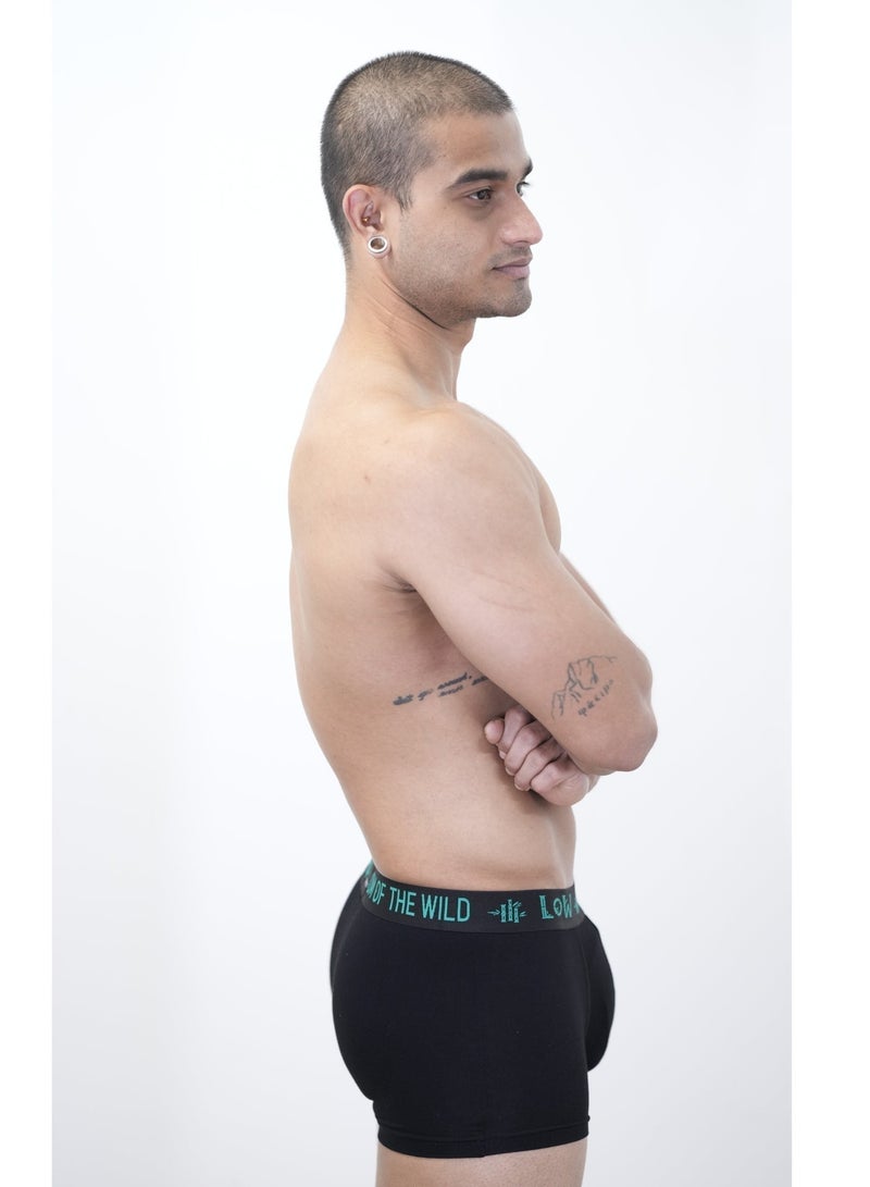 Loom of the wild 3 Pack Men’s Premium organic Bamboo Cotton Boxer Briefs Trunk Style – (Black, Caribbean Sea & Green) | Ultra-Soft Organic-Feel Bamboo Cotton Underwear for Men | Antibacterial, Anti-Odour, Breathable & Moisture-Wicking | No Ride-Up, Gentle Stretch | Designed in UAE for the Hot & Humid Gulf Climate | Wear Organic Where It Matters Most – Everyday Comfort for Work, Gym & Travel - Image 5