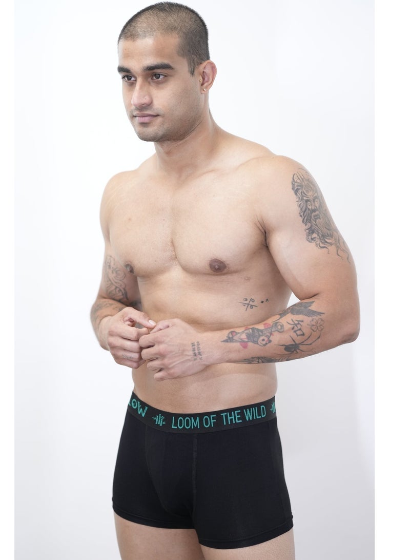 3 Pack Men’s Premium organic Bamboo Cotton Boxer Briefs Trunk Style – (Black, Caribbean Sea & Green) | Ultra-Soft Organic-Feel Bamboo Cotton Underwear for Men | Antibacterial, Anti-Odour, Breathable & Moisture-Wicking | No Ride-Up, Gentle Stretch | Designed in UAE for the Hot & Humid Gulf Climate | Wear Organic Where It Matters Most – Everyday Comfort for Work, Gym & Travel image 9