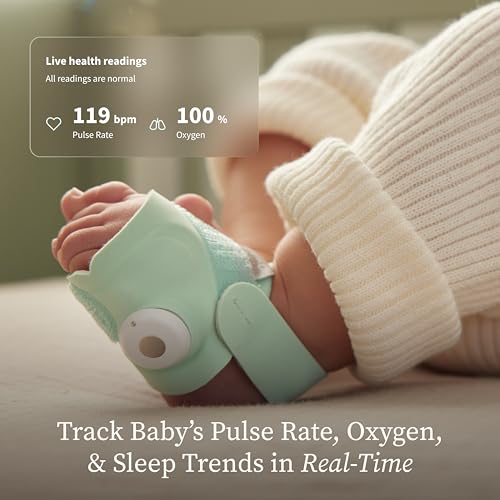 Owlet Dream Duo (Gen 3) Smart Baby Monitor All-in-One Bundle - 2K HD Video Baby Monitor with Alerts & Owlet Dream Sock Tracks Baby’s Oxygen, Heart Rate & Sleep | Health Insights via App | Bedtime Blue - Image 4