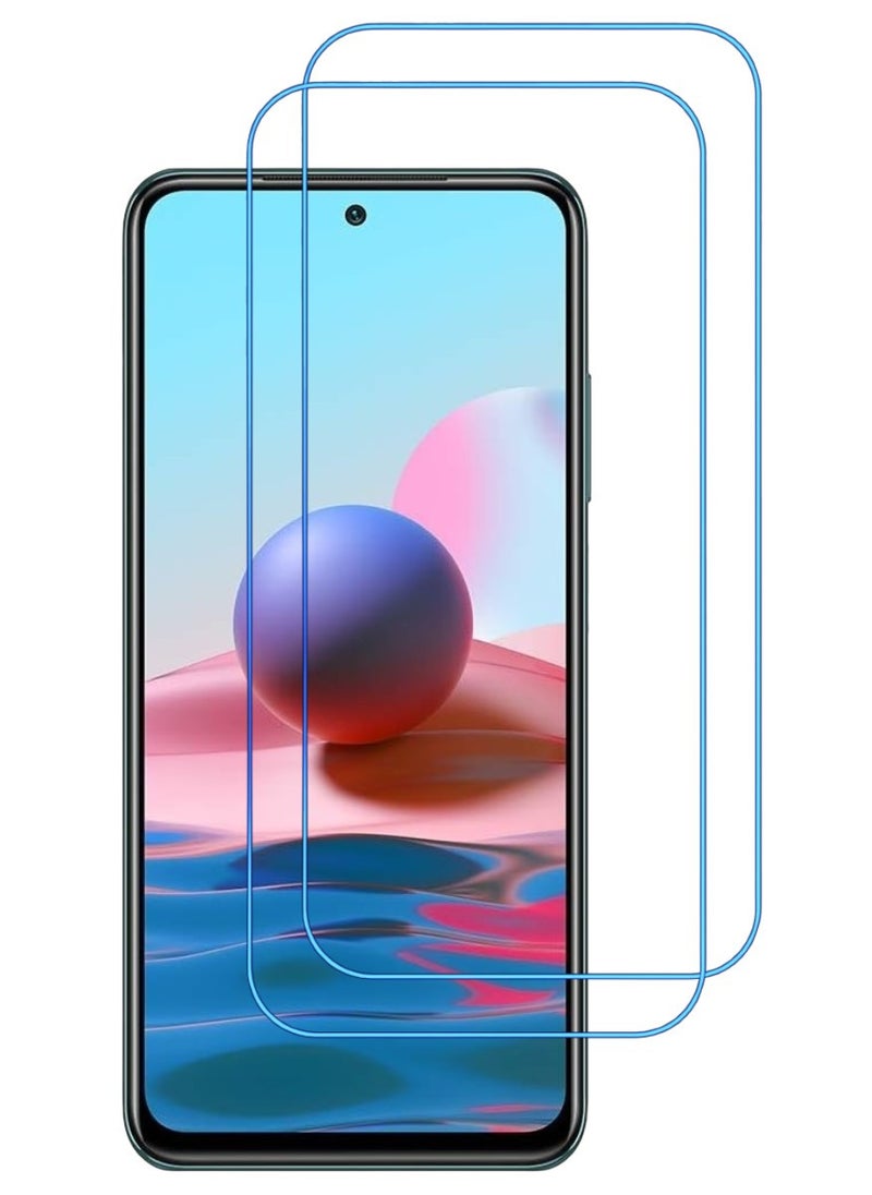 ACLIX 2 Pieces Antistatic ESD Dustproof Premium Quality High Definition Clear Tempered Glass Screen Protector Designed For Xiaomi Redmi Note 10 - Image 1