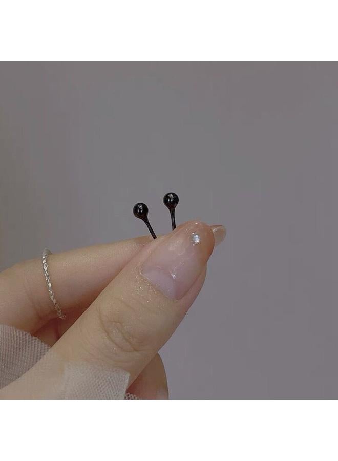 Candy Color Biological Porcelain Ear Studs 4mm Pure Biological Ceramic Earrings Ceramic Ball Ear Studs Non-fading Source 