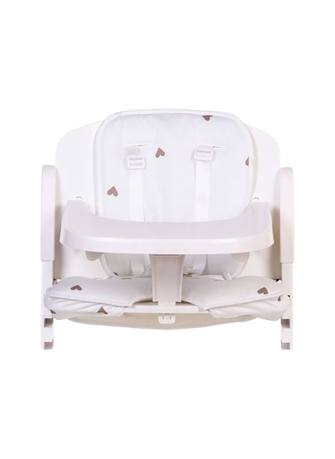 CHILDHOME - Cushion For Evosit High Chair, 100% Oekotex Cotton Jersey, Jersey Hearts - Image 1