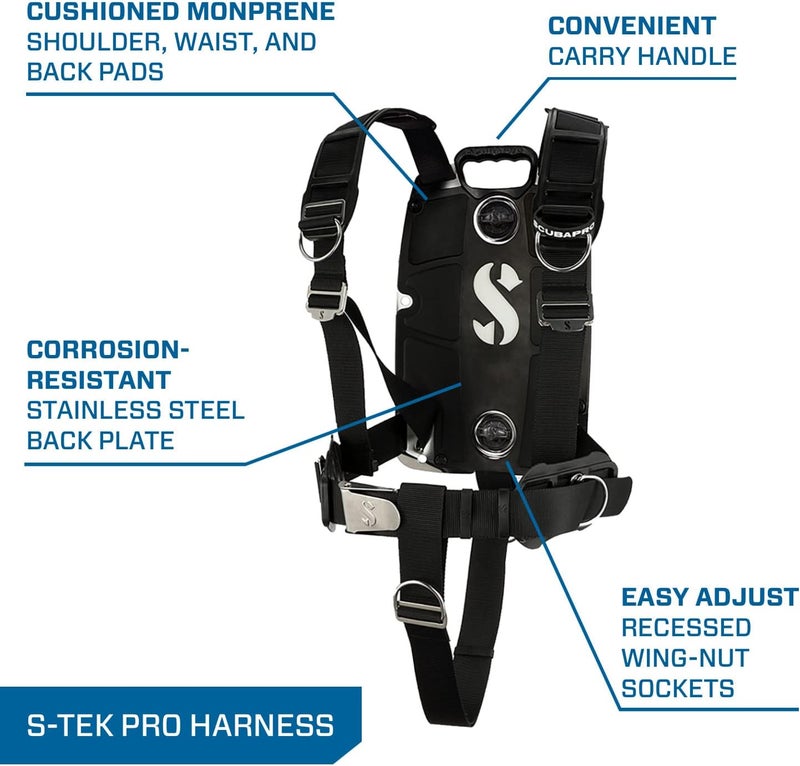 Scubapro حزام سكوبا برو STek Pro مع لوحة خلفية - Image 4