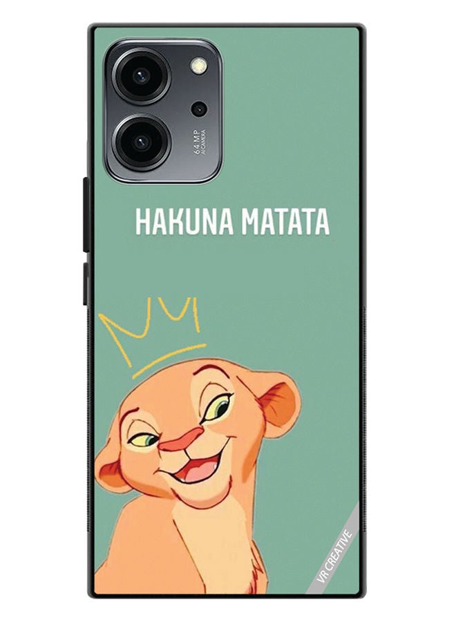 VR CREATIVE Protective Case Cover For Honor 80 SE Hakuna Matata Design Multicolour - Image 1