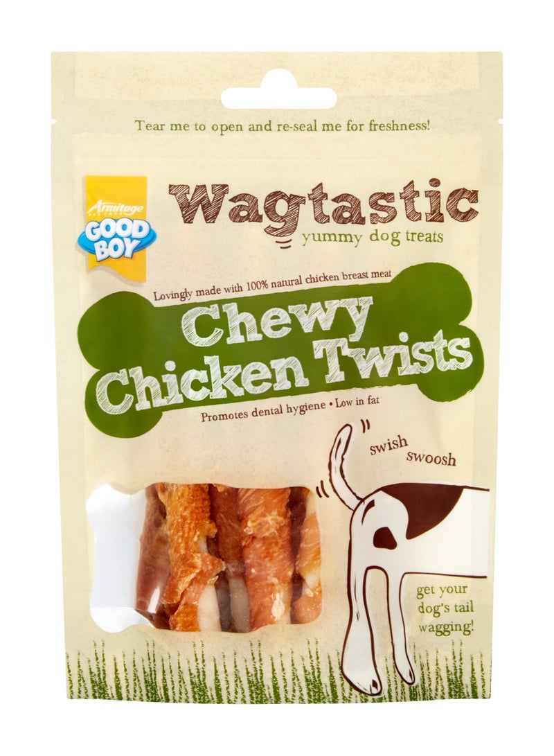 واجتاستيك يامي دوج تريتس Wagtastic Chicken Twist - Image 1