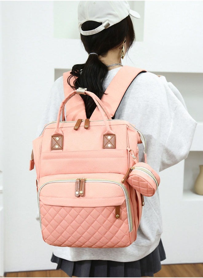 ZCM-HAPPY Diaper Bag Backpack, Multifunction Travel Back Pack Maternity Baby Changing Bags, Large Capacity, Waterproof and Stylish  - Image 3