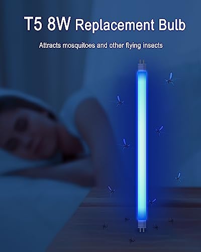 Dichroma 4 Pack T5 8W Replacement Bulb Compatible with Bell and Howell 2257 Monster Bug Zapper and Faicuk WS108 Wall Sconce Fly Light Trap, 12 Inch F8T5/BL UVA Fluorescent Led Bug Zapper Bulbs - Image 4